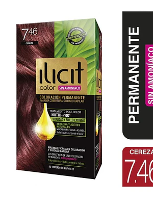 Tinte para el cabello Ilicit sin amoníaco 7.46 Cereza