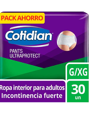 Cotidian Pants Ultraprotec G/XG 30 Unidades.