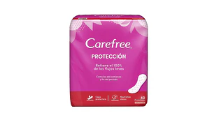 Protectores diarios Carefree con perfume 40 Unidades.