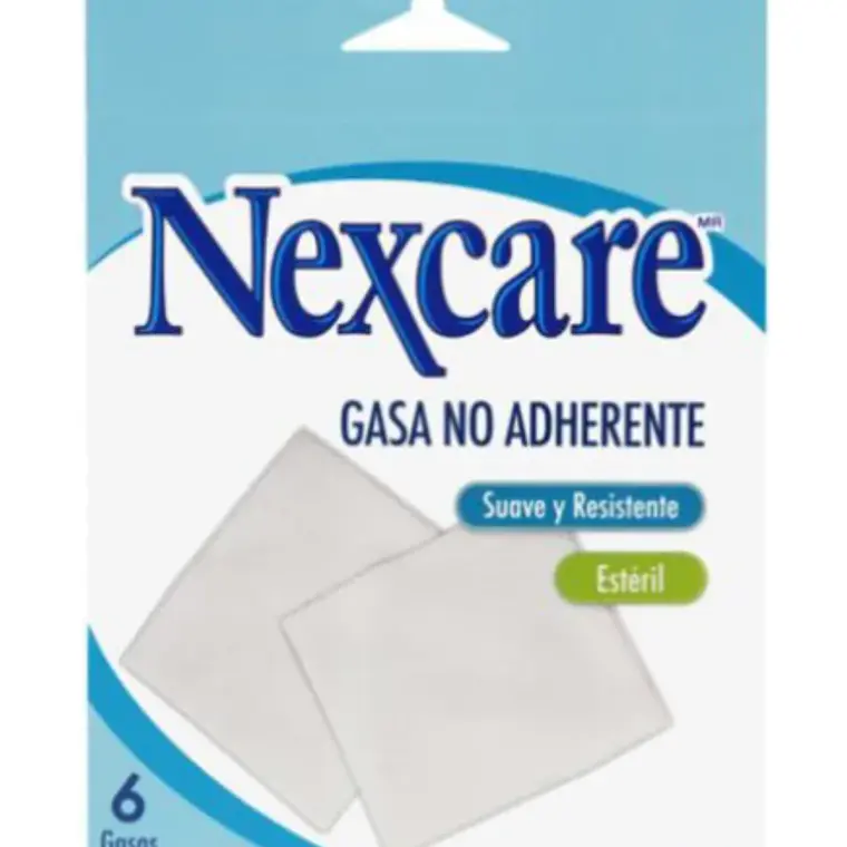 Gasa no adherente 10x10 Nexcare 10 Unidades. 3M  1