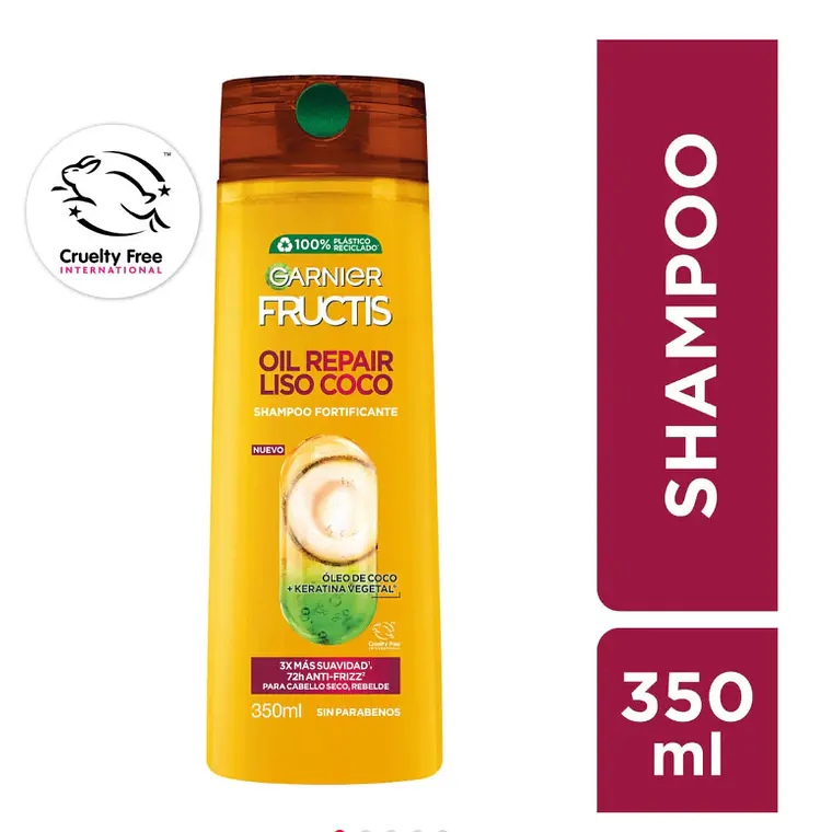 Garnier Fructis Shampoo Oil repair Liso coco 350 ml. 1