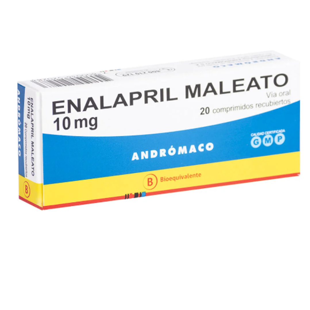 Enalapril maleato (B)  10 mg 20 Comprimidos. 1