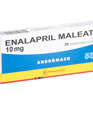 Enalapril maleato (B)  10 mg 20 Comprimidos.