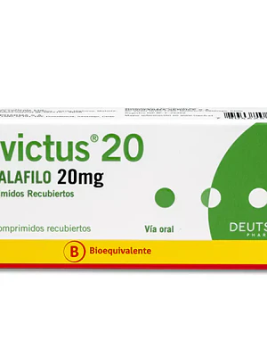 Invictus (B) Tadalafilo 20 mg 2 Comprimidos recubiertos.