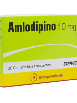 Amlodipino (B) 10 mg 30 Comprimidos recubiertos. Opko