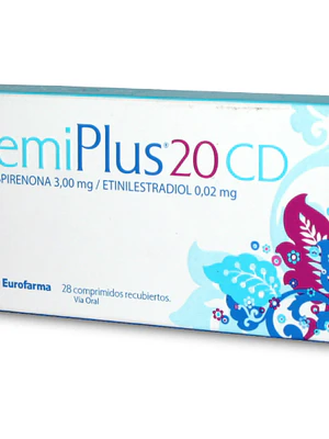 FemiPlus 20 CD (B) Drospirenona, Etinilestradiol 28 Comprimidos.