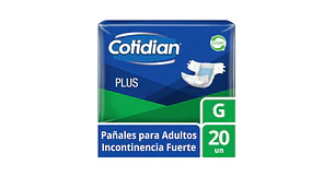 Cotidian Plus Pañal adulto G 20 Unidades.
