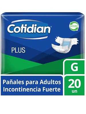 Cotidian Plus Pañal adulto G 20 Unidades.