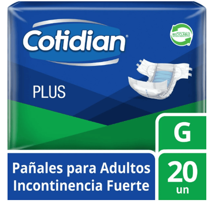Cotidian Plus Pañal adulto G 20 Unidades. 1