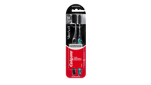 Cepillo dental Colgate Slim Soft Carbón Suave 2 Unidades.
