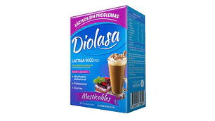 Diolasa Lactasa 9000 FCC Vainilla 60 Comprimidos masticables.