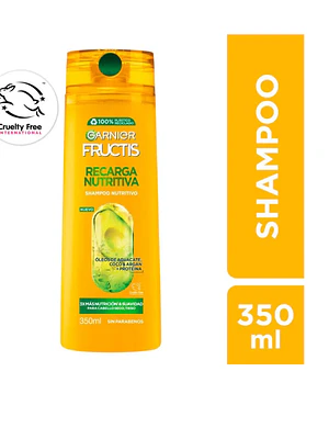 Garnier Fructis Shampoo Recarga nutritiva 350 ml. 