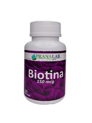 Biotina 150 mcg 60 Cápsulas. Pranalab