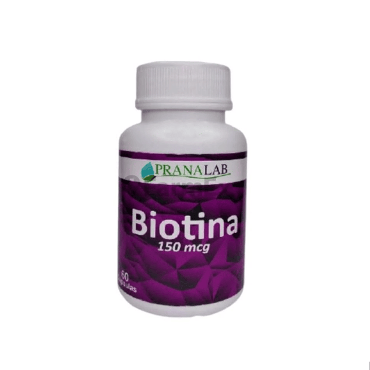 Biotina 150 mcg 60 Cápsulas. Pranalab 1