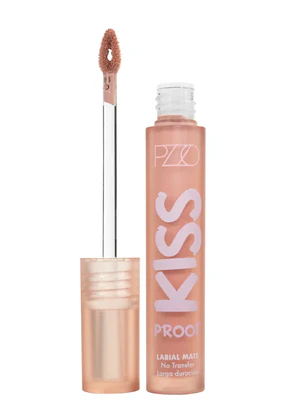Labial Mate Kiss proof Peachy Nude. Petrizzio