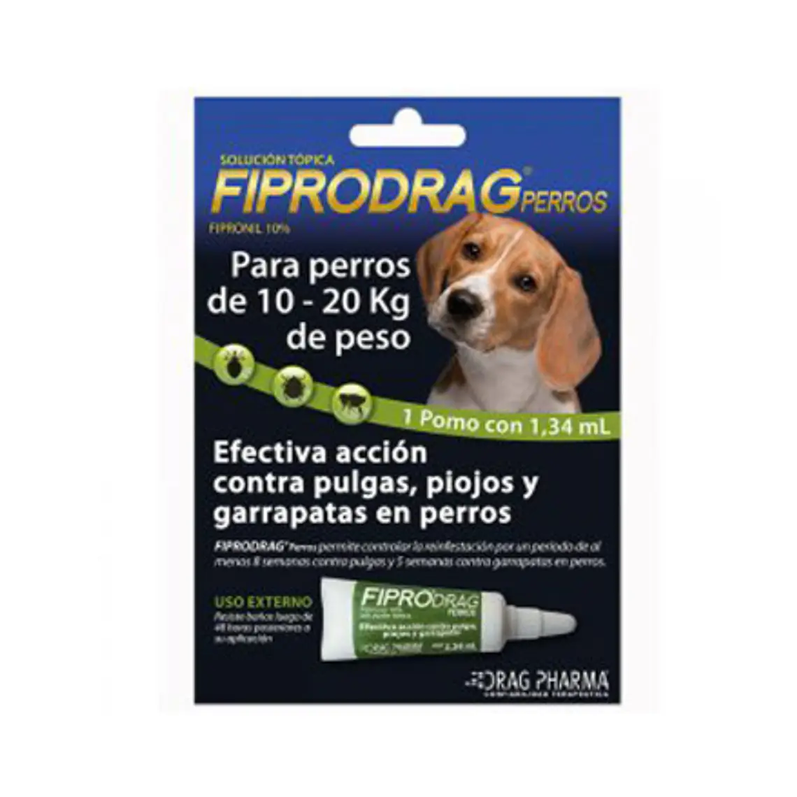 Fiprodrag Antiparasitario Perros 10-20 kg Pipeta 1,34 ml. 1