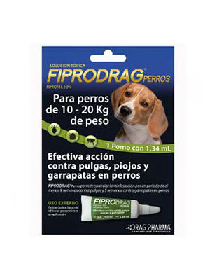 Fiprodrag Antiparasitario Perros 10-20 kg Pipeta 1,34 ml.