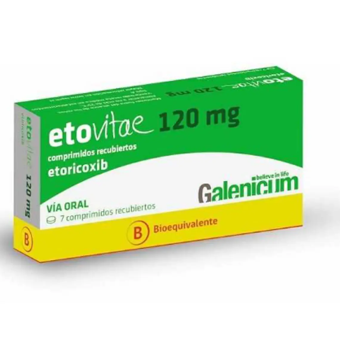 Etovitae (B) Etoricoxib 120 mg 7 Comprimidos. 1