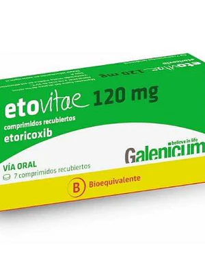 Etovitae (B) Etoricoxib 120 mg 7 Comprimidos.