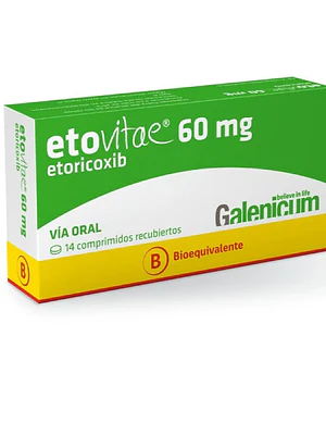 Etovitae (B) Etoricoxib 60 mg 14 Comprimidos.