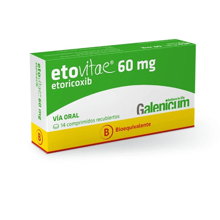 Etovitae (B) Etoricoxib 60 mg 14 Comprimidos. 1