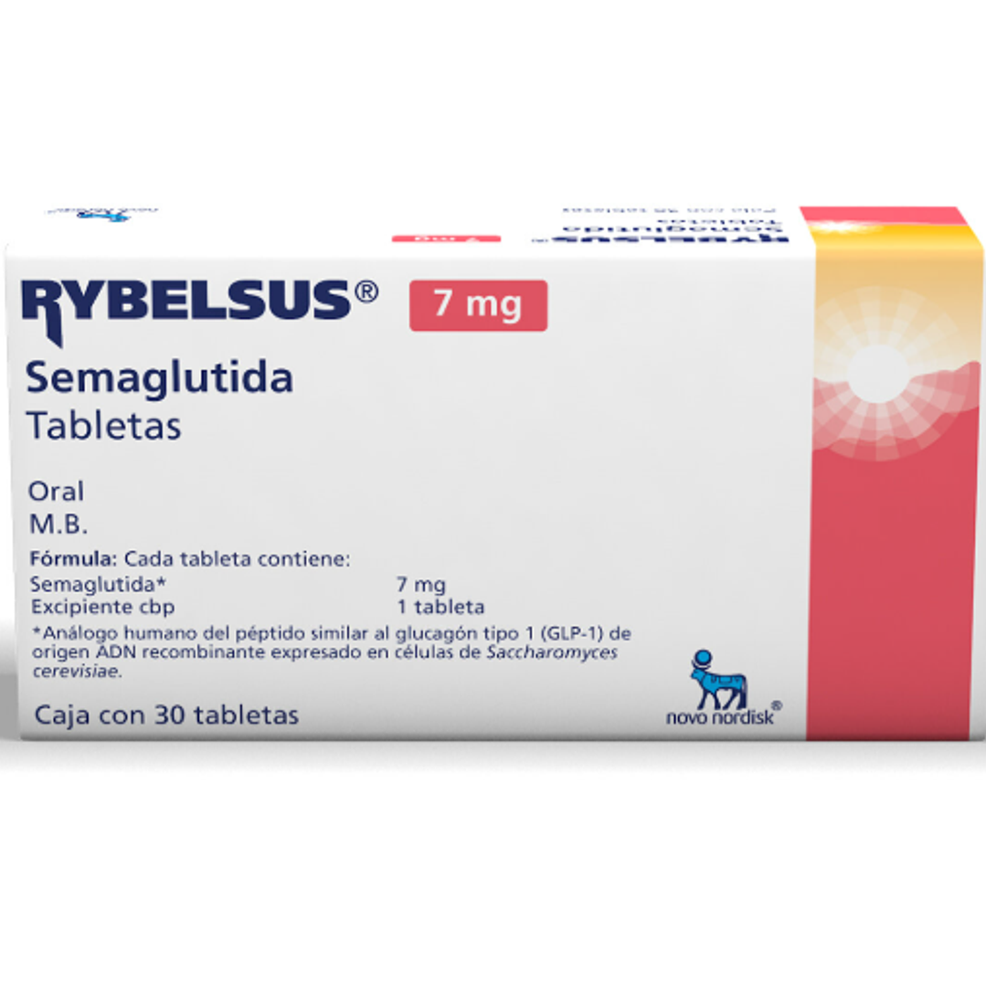 Rybelsus Semaglutida 7 mg 30 Tabletas. 1