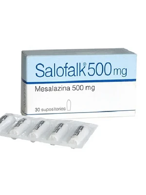 Salofalk Mesalazina 500 mg 30 Supositorios.