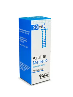 Azul de Metileno Antiséptico Solución 2 % 20 ml.