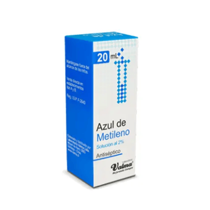Azul de Metileno Antiséptico Solución 2 % 20 ml. 1