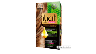 Tinte para el cabello Iliciti sin amoníaco 8.0 Rubio claro.