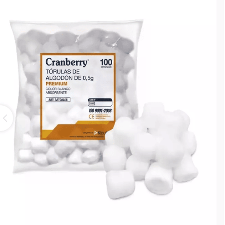 Tórulas de algodón 0,5 g 100 Unidades. Cranberry, Reutter 1