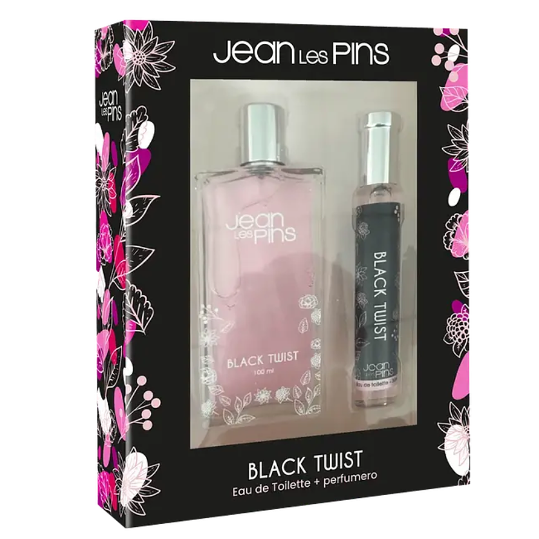 Set Fragancia Black Twist 100 ml + Perfumero 30 ml. Jean les Pins Petrizzio 1