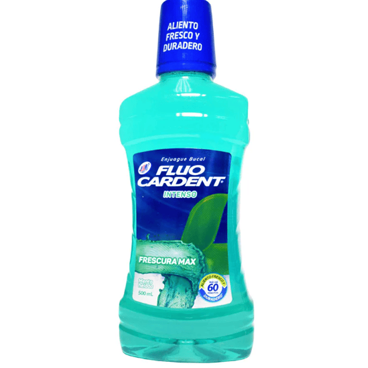 Enjuague bucal Fluocardent Frescura max Intenso 500 ml. 1