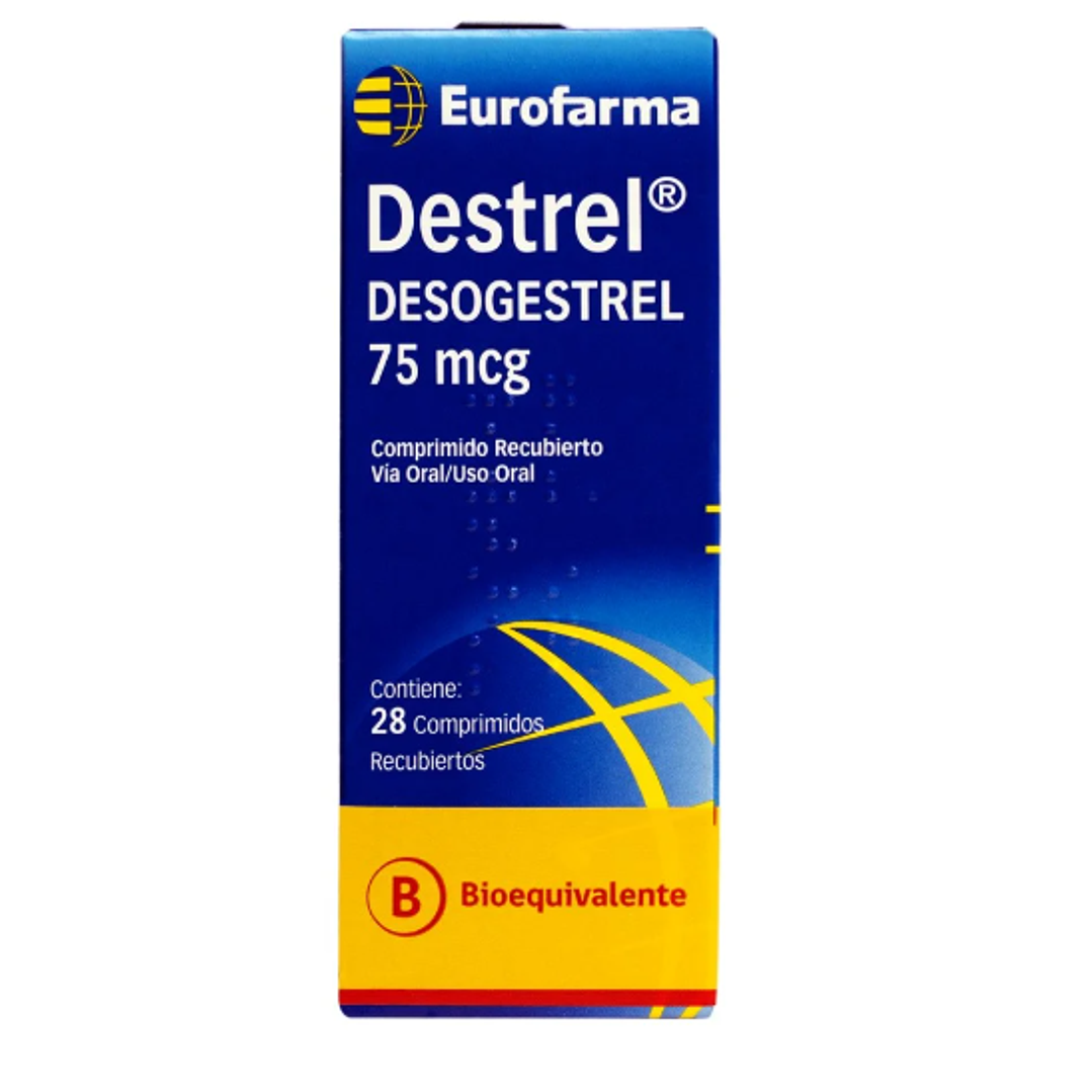 Destrel (B) Desogestrel 75 mcg 28 Comprimidos. 1