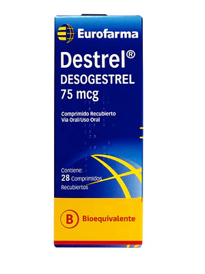 Destrel (B) Desogestrel 75 mcg 28 Comprimidos.