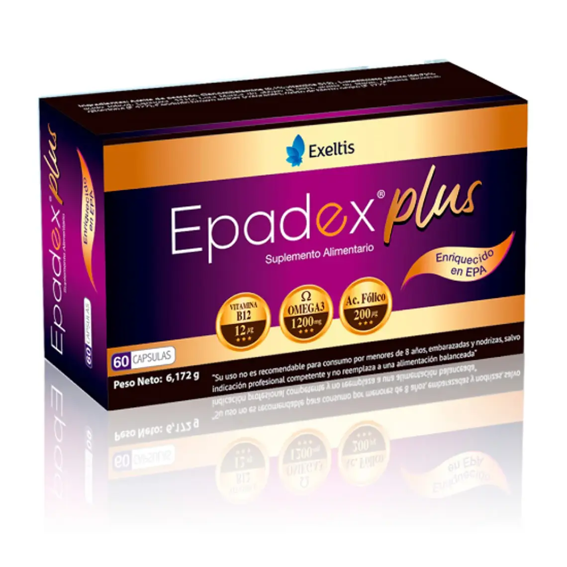 Epadex plus Suplemento alimentario 60 Cápsulas. 1