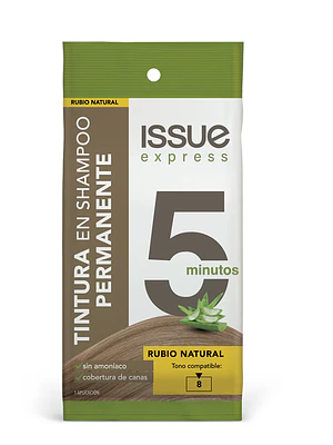 Tintura en shampoo Issue express 5 minutos Rubio.