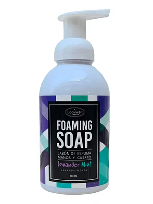 Jabón de espuma manos y cuerpo Lavanda menta 500 ml.