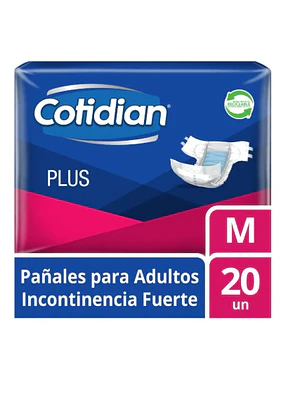 Cotidian Plus Pañal adulto M 20 Unidades.