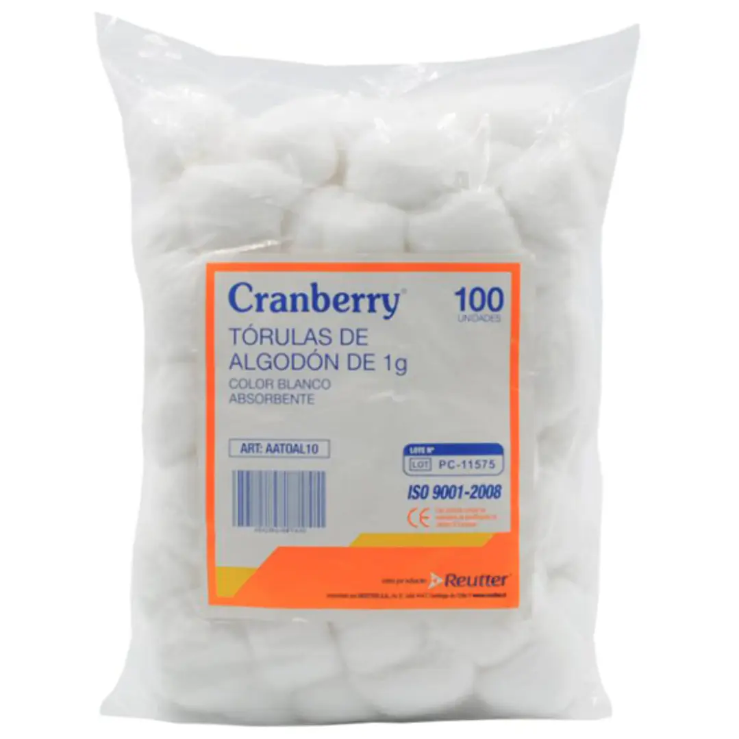 Tórulas de algodón 1 g 100 unidades. Cranberry, Reutter 1