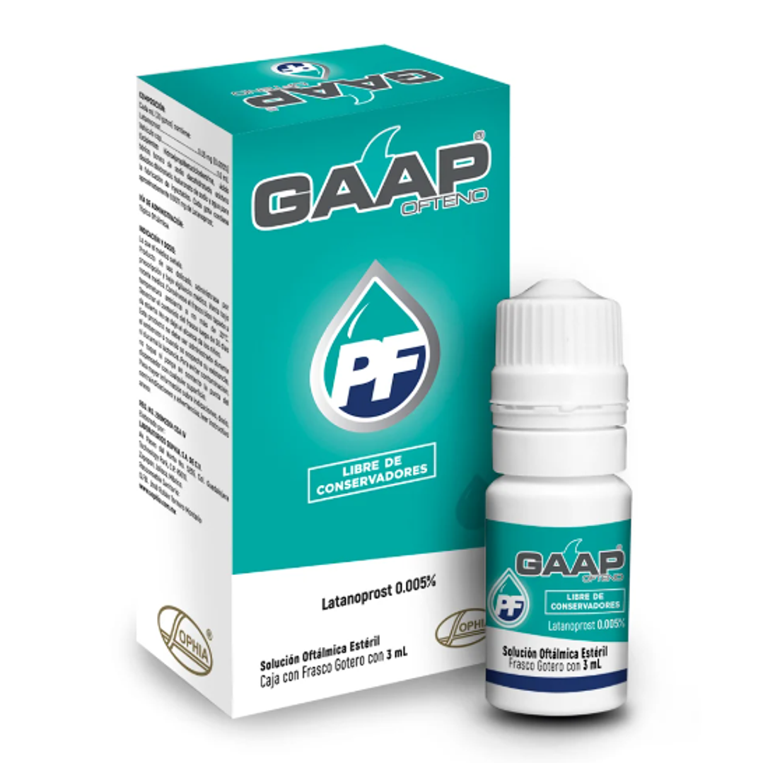 GAAP Ofteno PF Latanoprost 0,005 % Solución oftálmica 3 ml.  1