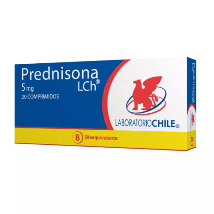 Prednisona (B) 5 mg 20 Comprimidos. 1