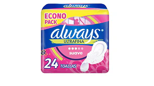 Always Toalla Ultrafina suave flujo abundante con alas 24 Unidades.