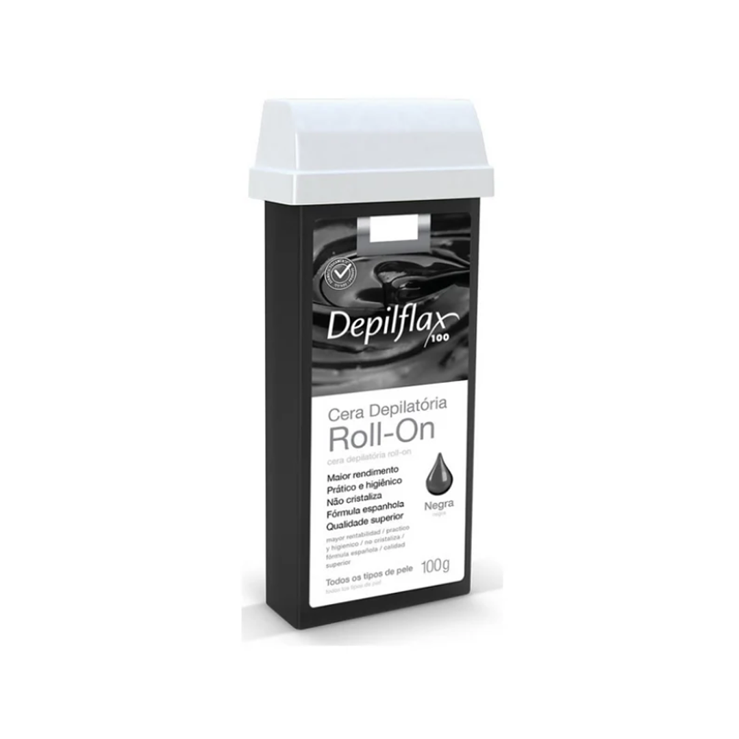 Depilflax Cera depilatoria Roll-on negra 100 g. 1