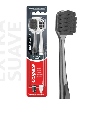 Cepillo dental Colgate Procuidado Carbón 2 Unidades.