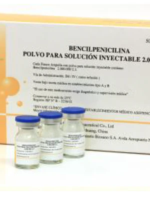 Bencilpenicilina Polvo para solución inyectable 2.000.000 UI 50 Ampollas. Biosano