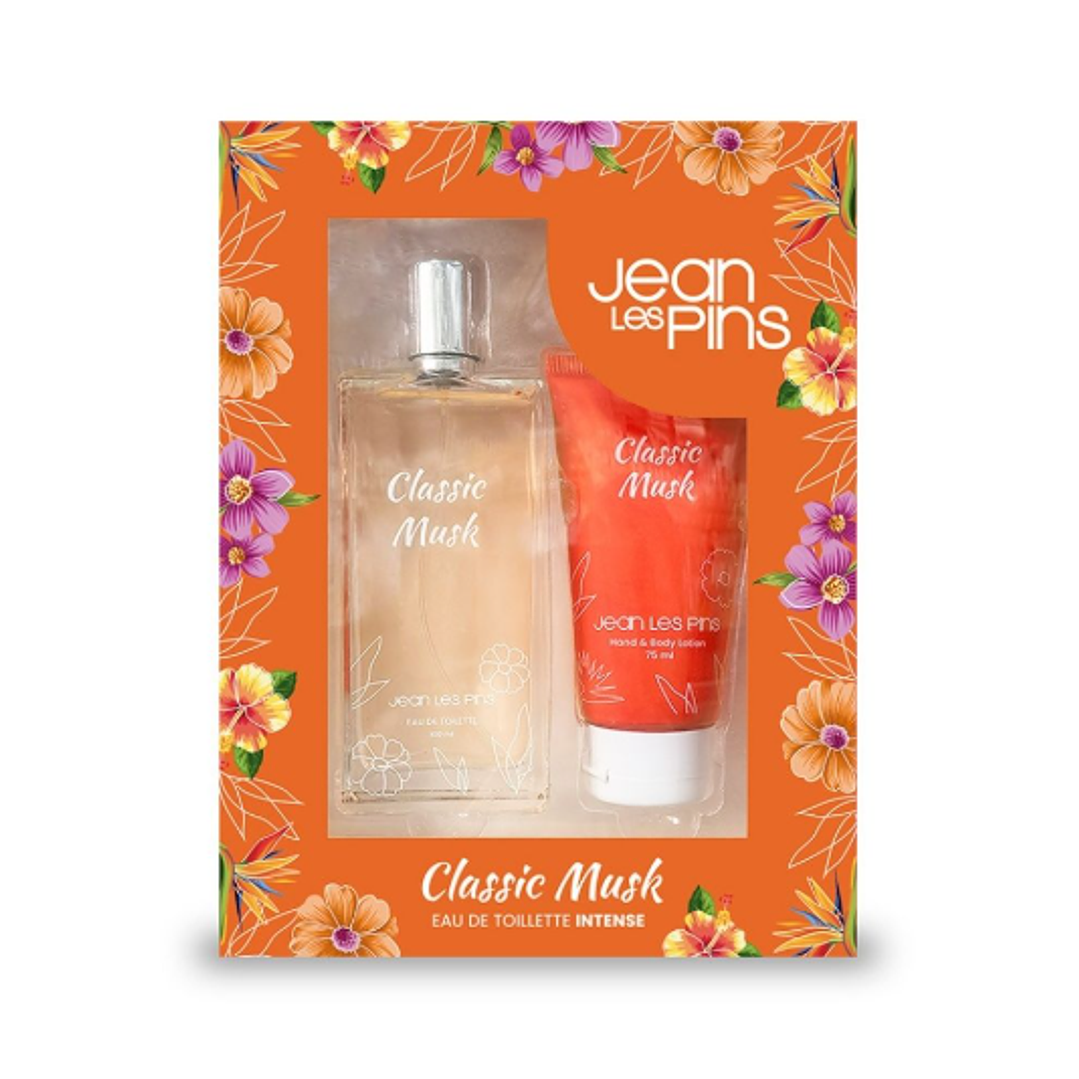 Set Eau de toilette Classic Musk 100 ml + Crema de cuerpo y manos 100 ml. Jean les pins 1