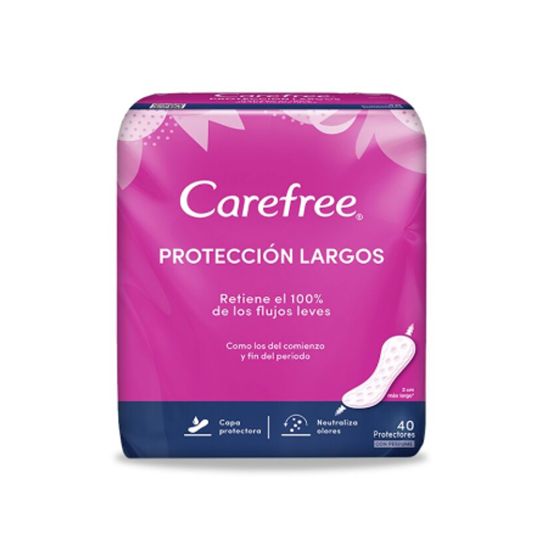 Protectores diarios Carefree Largos 40 Unidades. 1