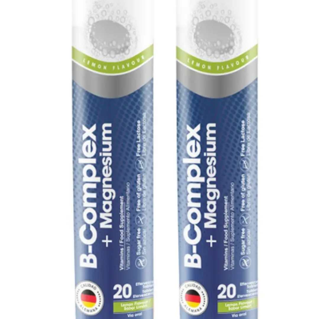 B-Complex + Magnesium 20 Tabletas efervescentes. Nutrazul 1