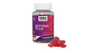 Biotina Plus Frambuesa arándano 60 Gomitas. Nutra Pharm